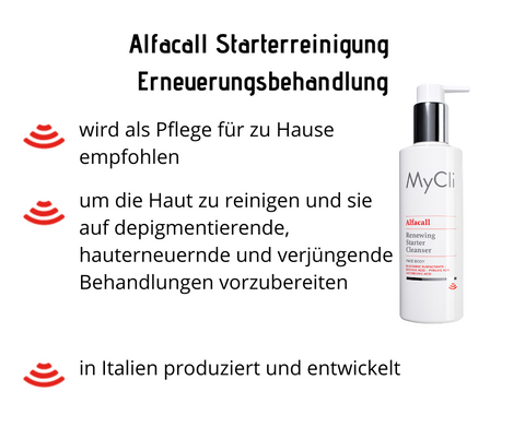 Alfacall - Starterreinigung - Erneuerungsbehandlung Gesicht/Körper von MyCli