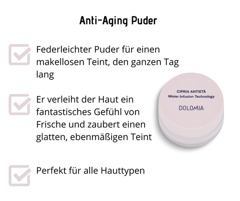 Anti-Aging Puder - federleicht, kaschiert die Zeichen der Hautalterung, glättet feine Linien - ANTIETA 82