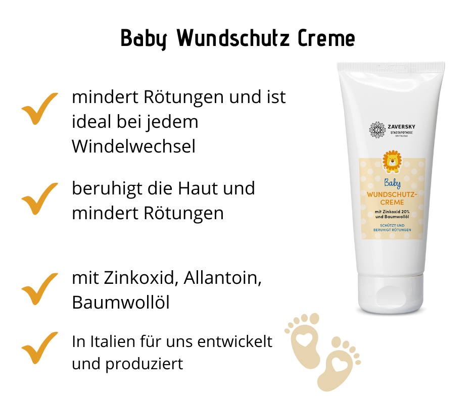 Baby Wundschutz Creme - schützt und beruhigt bei Apotheke Zaversky