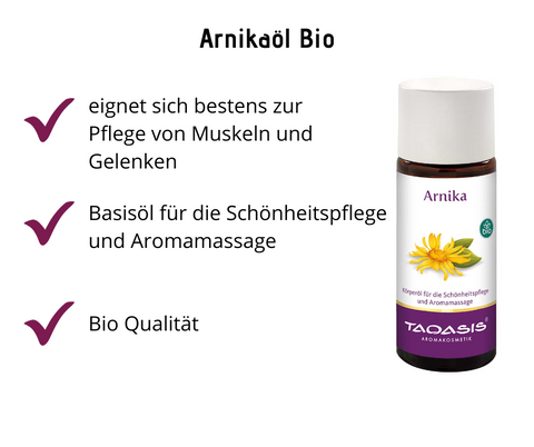 Arnikaöl - Basisöl für Schönheitspflege und Aromamassage
