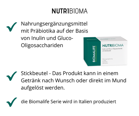 NUTRIBIOAMA - Inulin und Gluco-Oligosaccharide von Biomalife