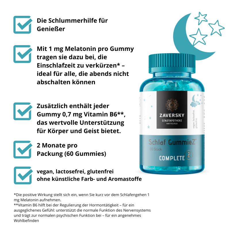 Schlaf GummieZ - die bequeme Lösung fürs Einschlafen