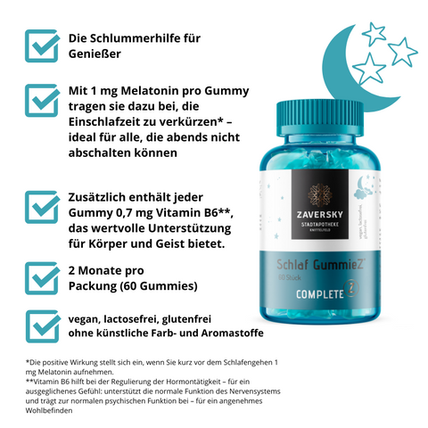 Schlaf GummieZ - die bequeme Lösung fürs Einschlafen