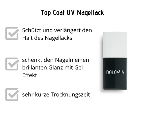 Top Coat UV - schützt und verlängert den Halt des Nagellacks