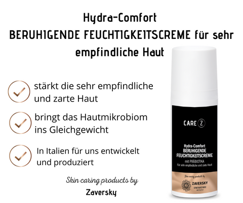 Hydra-Comfort BERUHIGENDE FEUCHTIGKEITSCREME für sehr empfindliche Haut CareZ