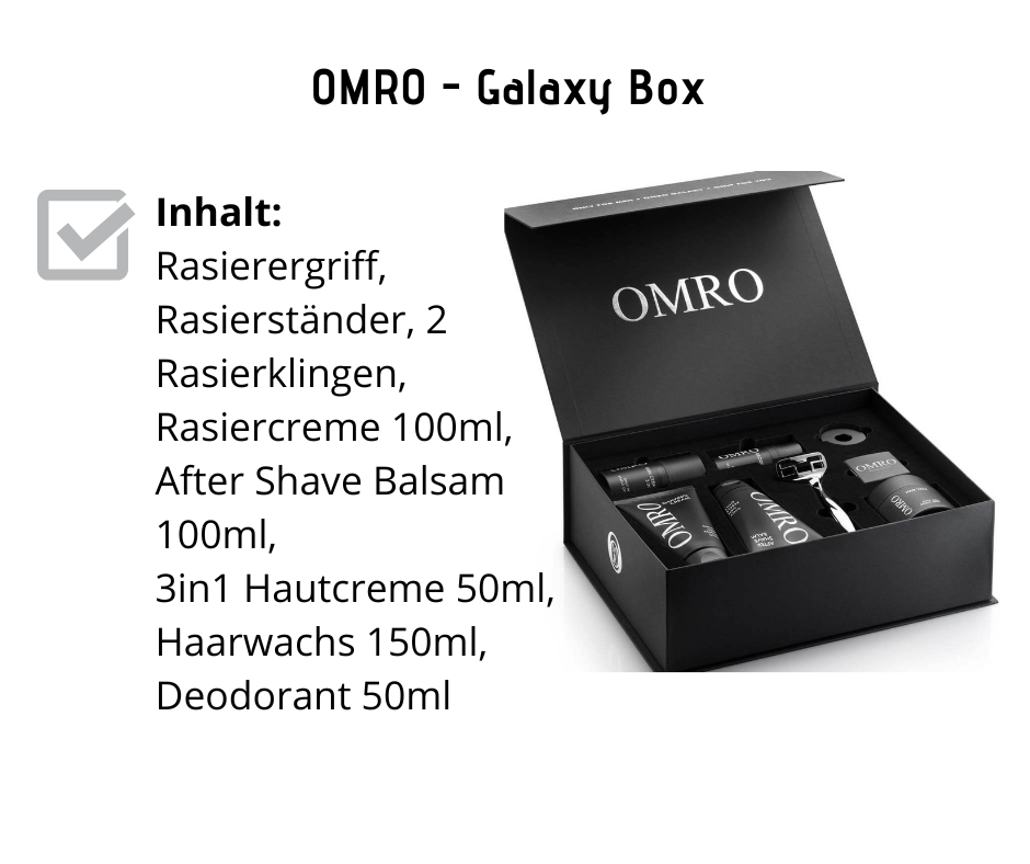 Galaxy Box - OMRO - Set für Styling, Rasur und Körperpflege bei Apotheke Zaversky