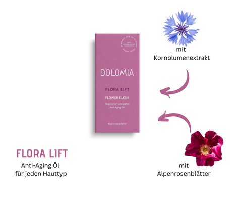 Flora Lift Flower Elixier - regeneriert und glättet Anti-Aging Öl von Dolomia