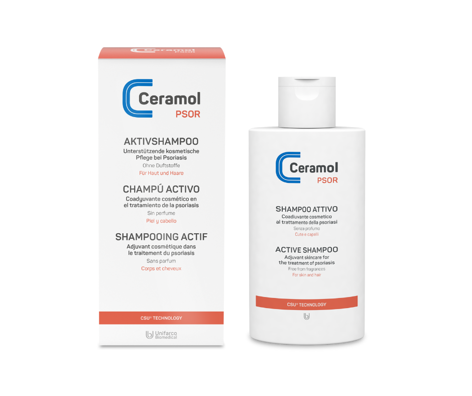 Aktivshampoo von Ceramol PSOR - Duschshampoo für Körper und Kopfhaut bei Psoriaris bei Apotheke Zaversky