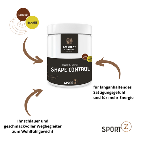 Shape Control Protein Drink - Schoko-Banane - ihr Partner für bewusstes Gewichtsmanagement