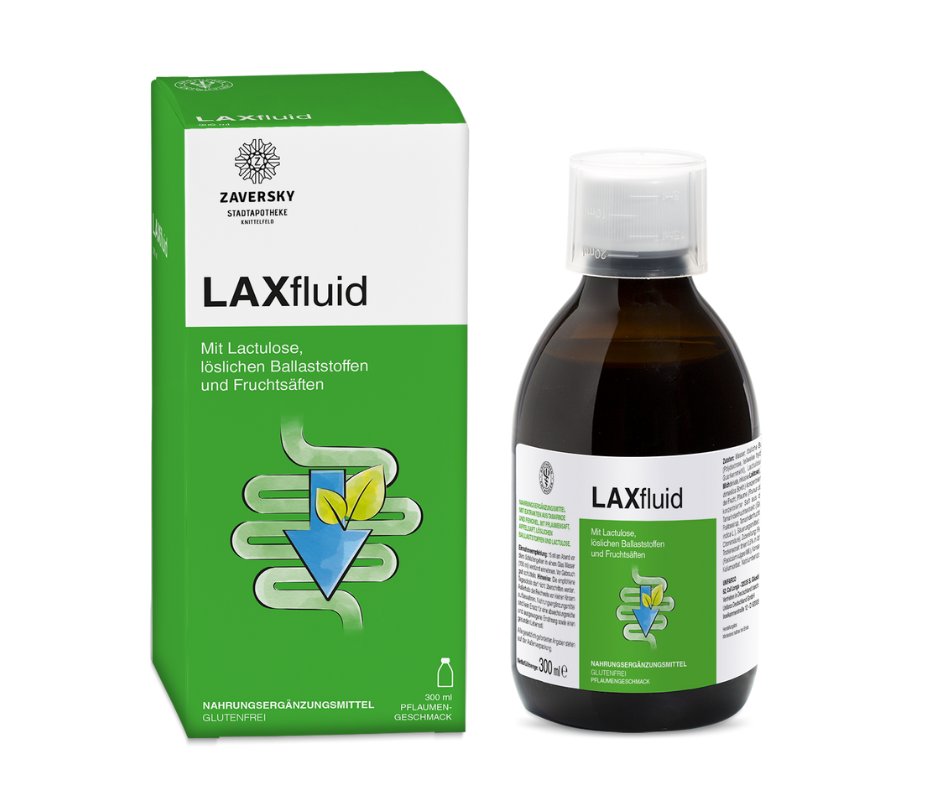 LAXfluid - mit Lactulose, löslichen Ballasstoffen und Fruchtsäften