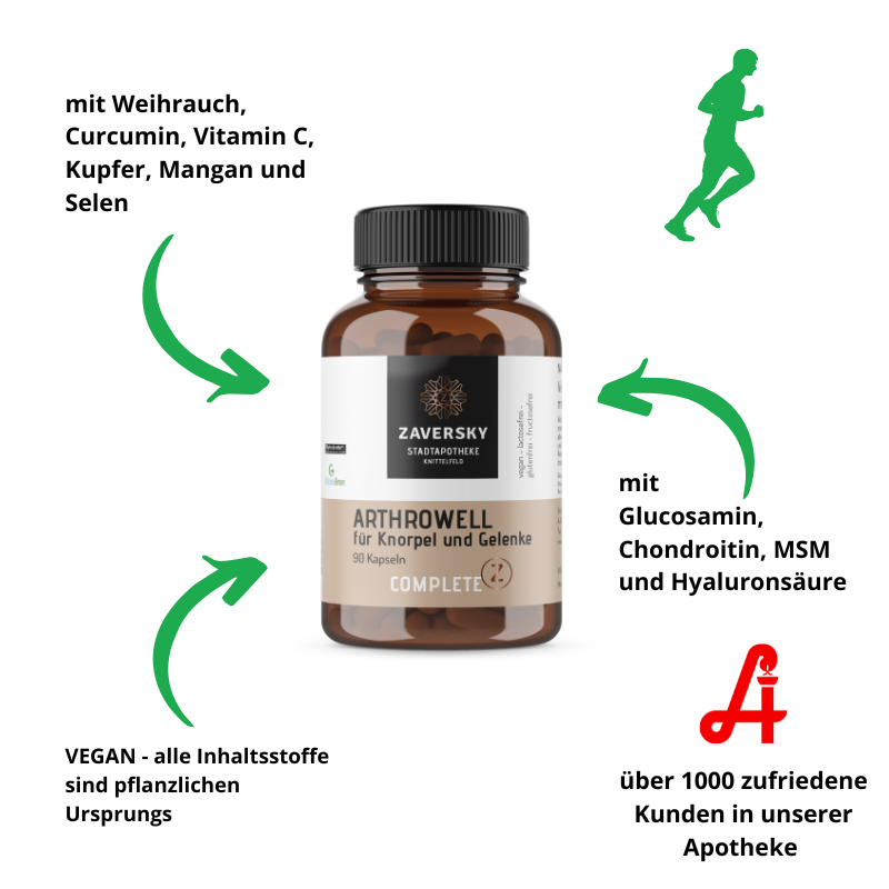 Arthrowell - Vegane Formel mit Vitamin C für Knorpel & Knochen bei Apotheke Zaversky