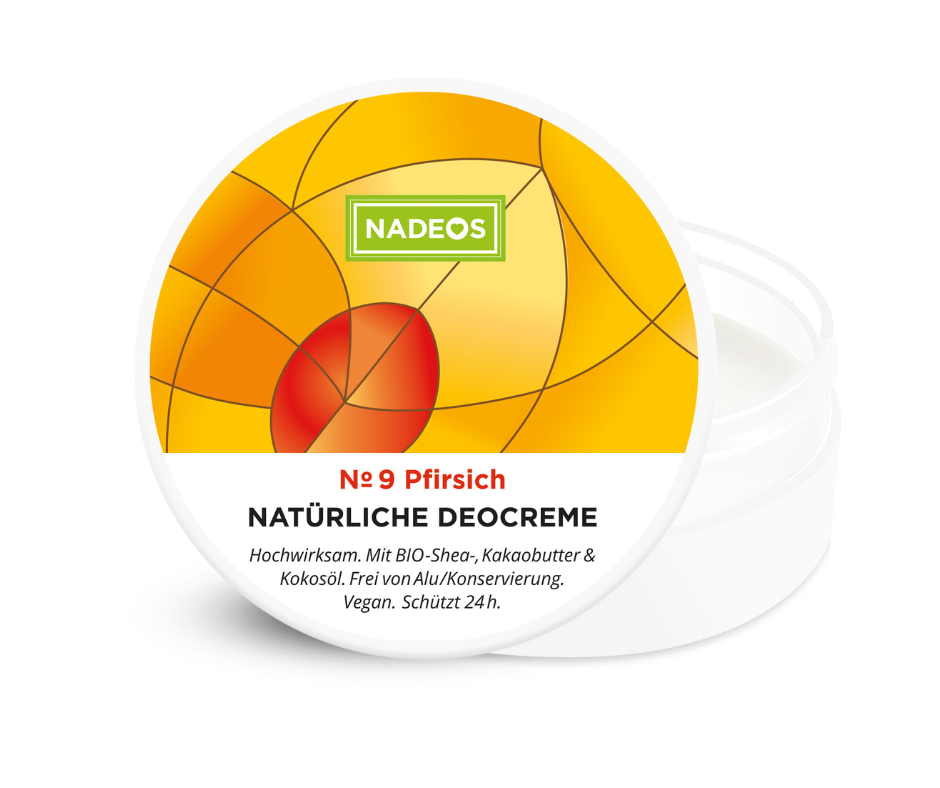 Natürliche Deocreme - NADEOS - Pfirsich Nummer 9