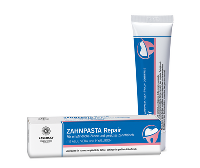 Zahnpasta Repair - für empfindliche Zähne und gereiztes Zahnfleisch bei Apotheke Zaversky