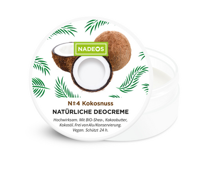 Natürliche Deocreme - NADEOS - Kokosnuss Nummer 4 bei Apotheke Zaversky