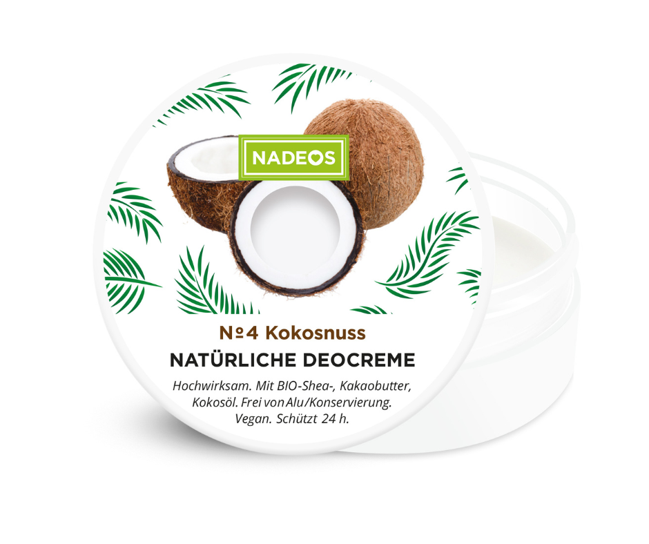 Natürliche Deocreme - NADEOS - Kokosnuss Nummer 4 bei Apotheke Zaversky