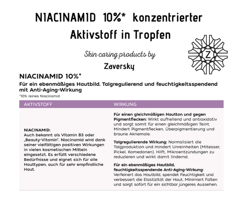 Niacinamid 10% - verfeinertes Hautbild