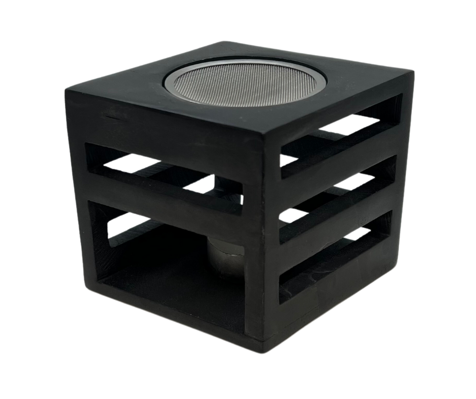 Brenner für ätherische Öle oder Weihrauch Speckstein schwarz bei Apotheke Zaversky