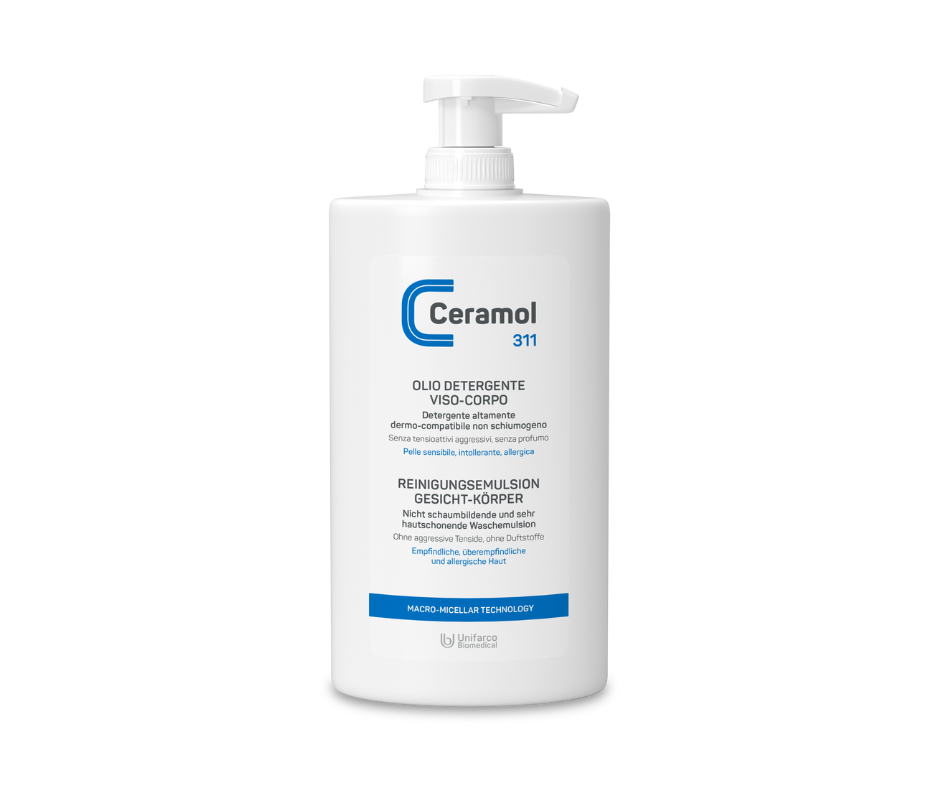 Reinigungsemulsion - Ceramol - für Gesicht und Körper nicht schaumbildend und sehr schonend bei Apotheke Zaversky