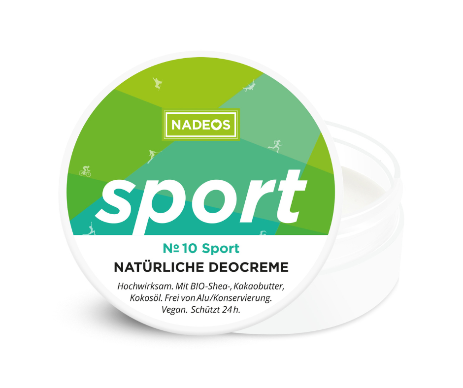 Natürliche Deocreme - NADEOS - Sport Nummer 10 bei Apotheke Zaversky