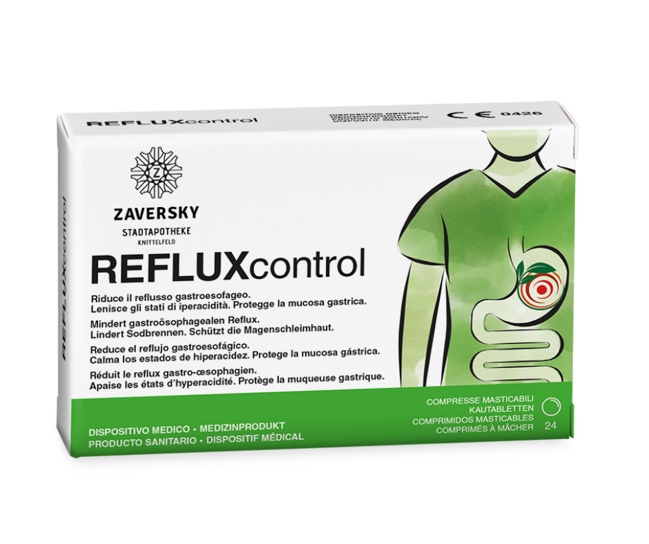 REFLUXcontrol Tabletten- zur oralen Anwendung von Reflux und Sodbrennen, Medizinprodukt bei Apotheke Zaversky