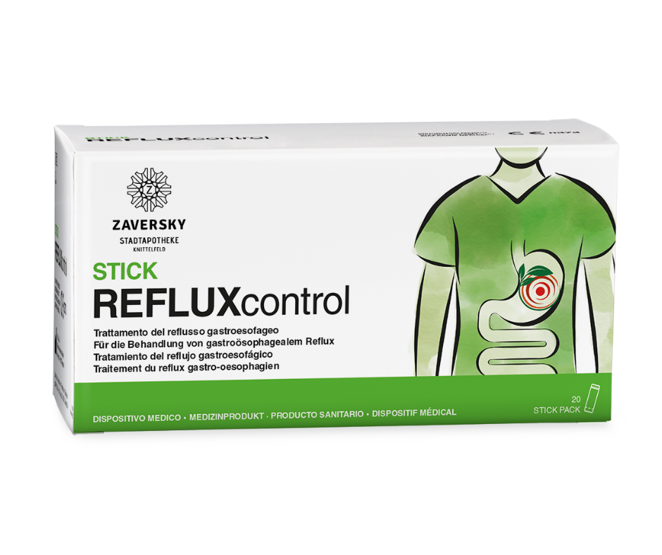 REFLUXcontrol Sticks - zur oralen Anwendung von Reflux und Sodbrennen, Medizinprodukt bei Apotheke Zaversky