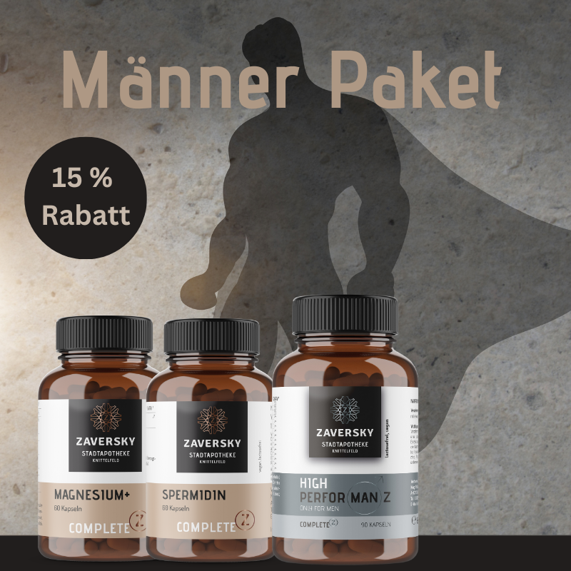 Männer Paket - High PerforMANz, Magnesium 60 Stk, Spermidin Kapseln bei Apotheke Zaversky