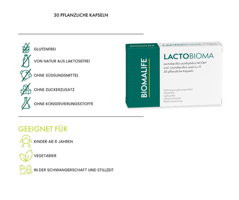 LACTOBIOAMA - Lactobacillus acidophilus und Lactobacillus Casei von Biomalife
