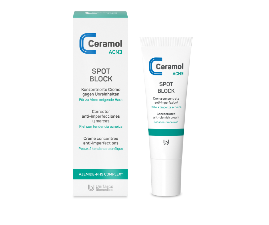 Spot Block - Ceramol ACN3 - Konzentrierte Creme gegen Unreinheiten bei Apotheke Zaversky