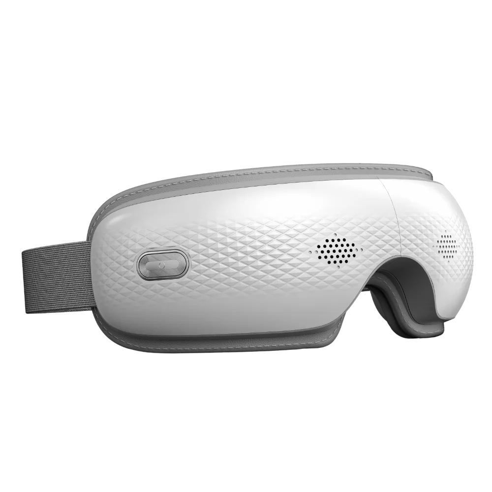 SKG ES300, weiß-graues ergonomisches Gerät mit gesteppter Oberseite und Textilband