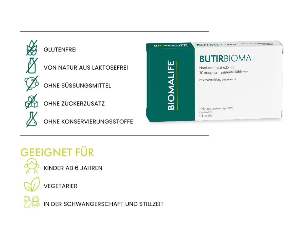 BUTIRBIOMA - Natriumbutyrat von BIOMALIFE bei Apotheke Zaversky