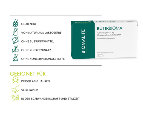 BUTIRBIOMA - Natriumbutyrat von BIOMALIFE