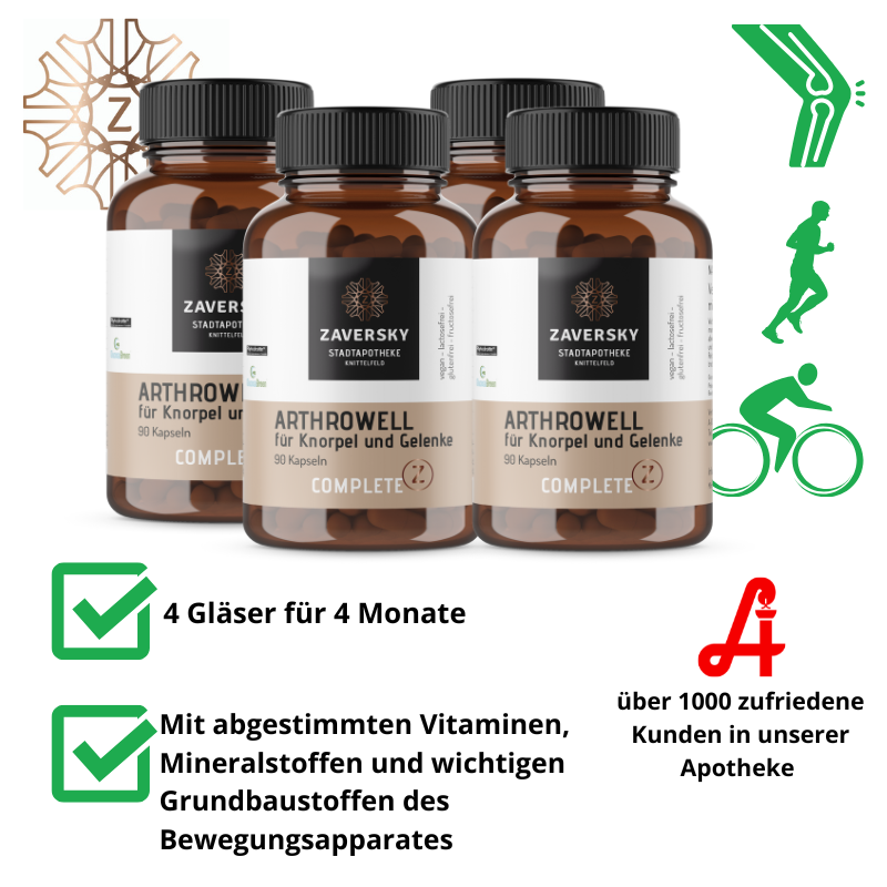 Arthrowell - Vegane Formel mit Vitamin C für Knorpel & Knochen bei Apotheke Zaversky