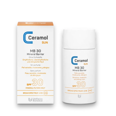 Ceramol - Mineralischer Sonnenschutz 30 - zieht schnell ein, nicht weiß