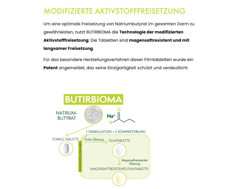 BUTIRBIOMA - Natriumbutyrat von BIOMALIFE bei Apotheke Zaversky