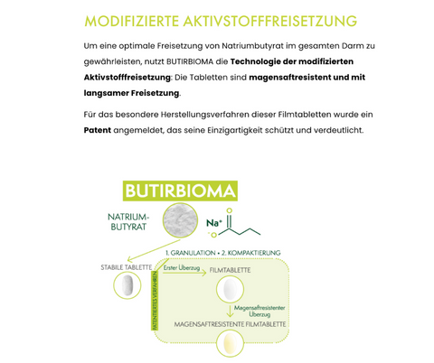 BUTIRBIOMA - Natriumbutyrat von BIOMALIFE