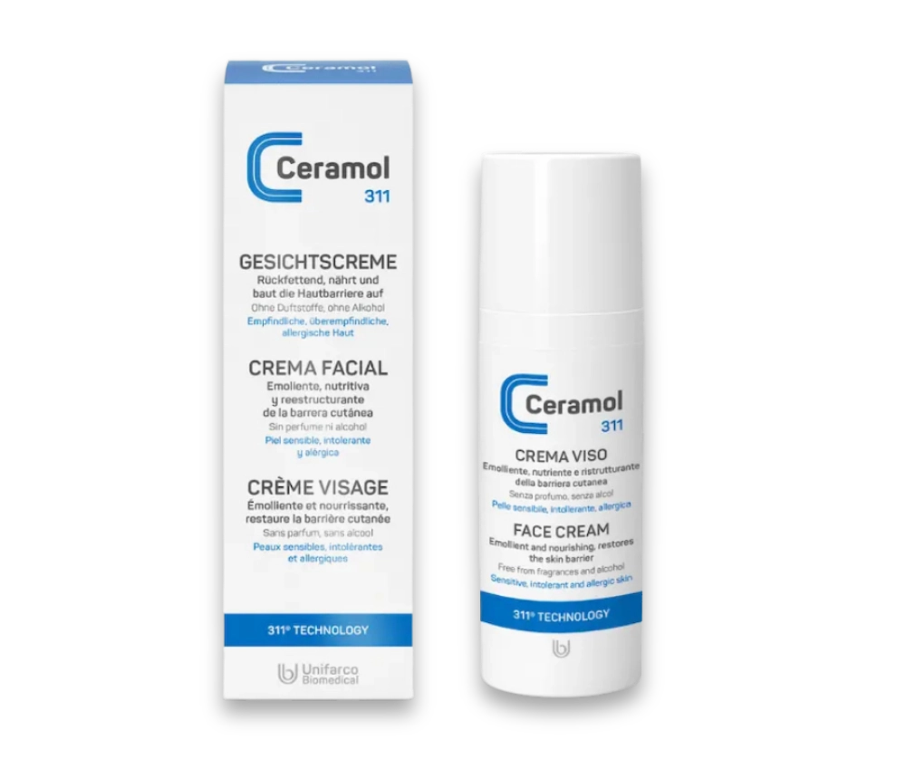 Gesichtscreme - Ceramol - nährende Gesichtscreme für trockene und sehr trockene Haut.