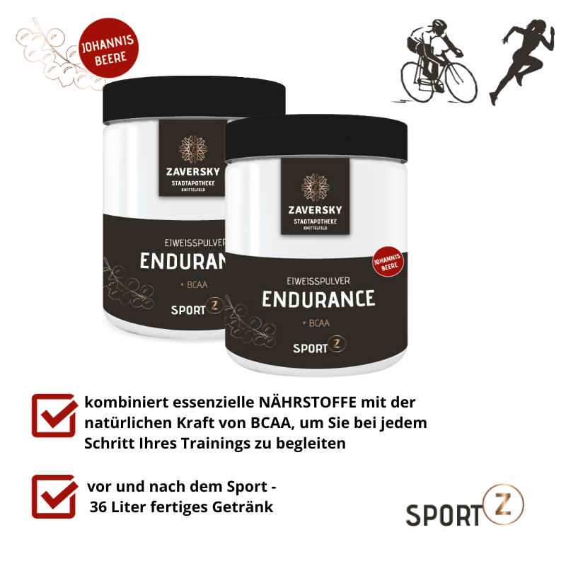 Endurance Sportgetränk mit BCAA - Johannisbeere - ihr Verbündeter beim Ausdauersport