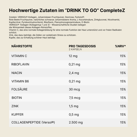 Kollagen mit Johannisbeerfruchtpulver