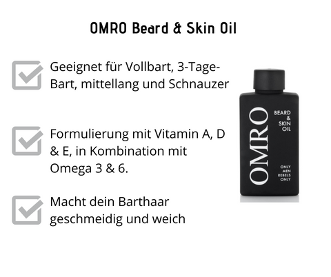 Beard & Skin Oil  - OMRO - speziell für das Barthaar