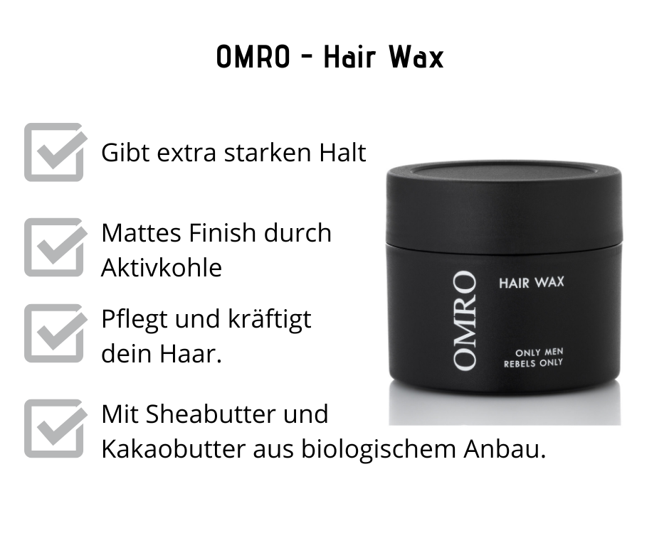 Hair Wax von OMRO - verleiht deinem Haar den perfekten Look bei Apotheke Zaversky