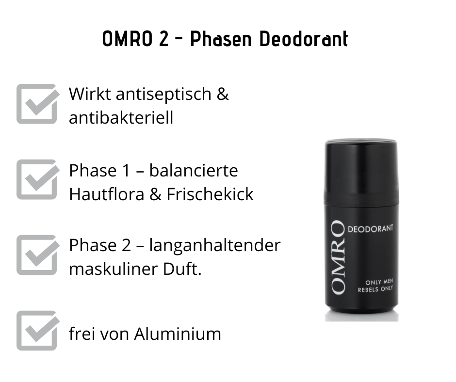 Deodorant von OMRO - 2 Phasendeo ohne Aluminium bei Apotheke Zaversky