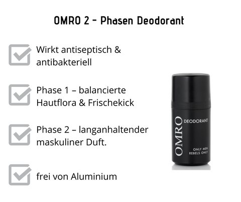Deodorant von OMRO - 2 Phasendeo ohne Aluminium