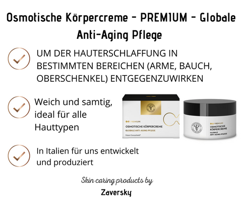 Osmotische Körpercreme - PREMIUM - Globale Anti-Aging Pflege CareZ