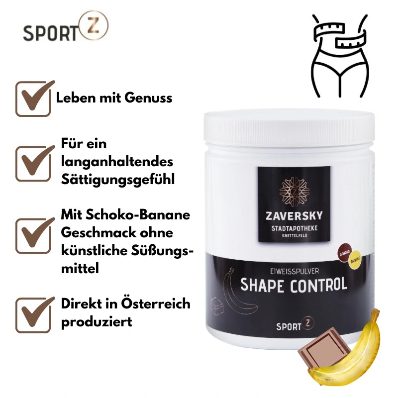Shape Control Protein Drink - Schoko-Banane Geschmack - Sattmacher Shake mit Eiweiß bei Apotheke Zaversky