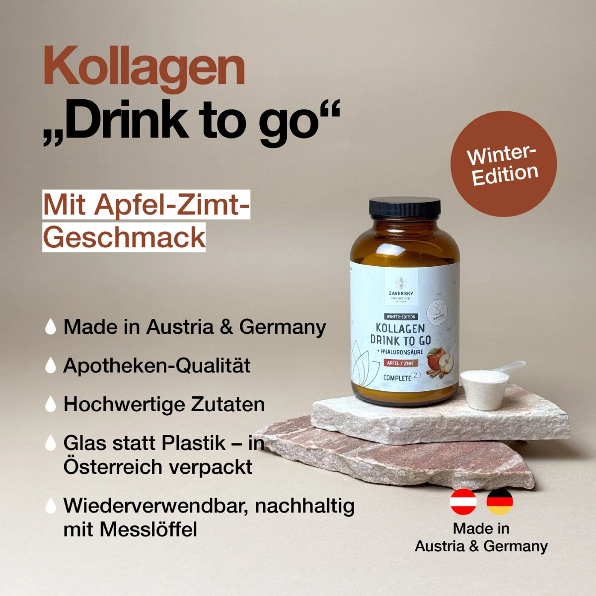 WINTER EDITION Apfel/Zimt - Gratisprodukt Frohe Weihnachten bei Apotheke Zaversky