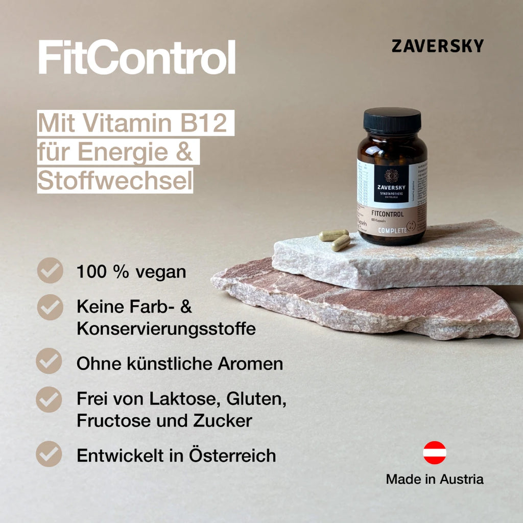 FitControl CompleteZ - Mit Vitamin B12 für Energie & Stoffwechsel bei Apotheke Zaversky