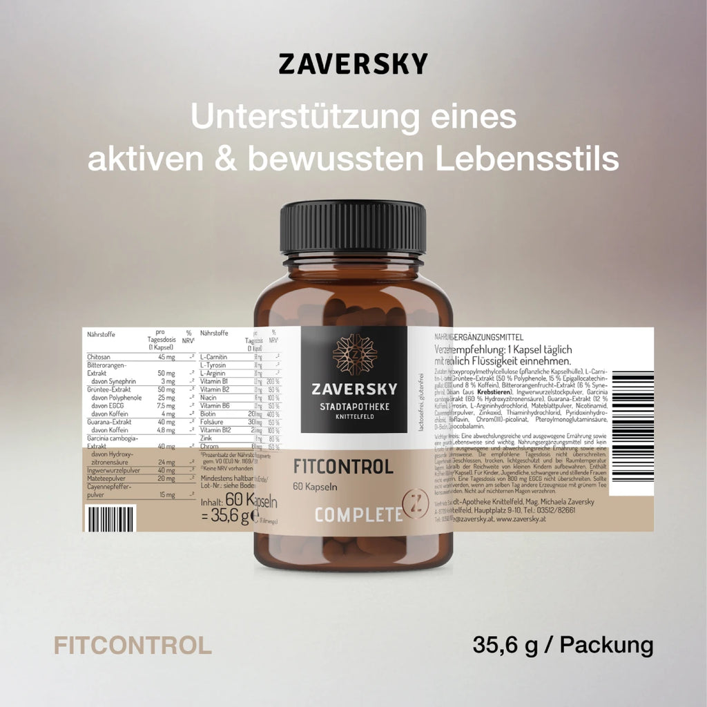 FitControl CompleteZ - Mit Vitamin B12 für Energie & Stoffwechsel bei Apotheke Zaversky