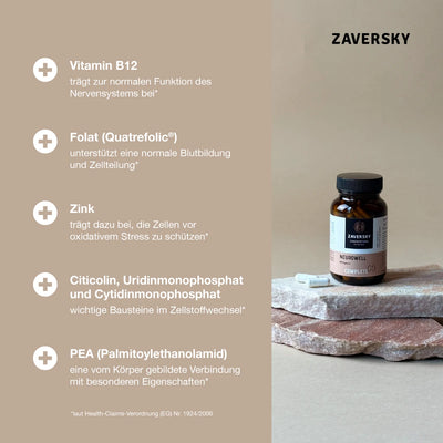 Neurowell Kapseln - der Nerven - Komplex mit PEA & Vitamin B12 bei Apotheke Zaversky