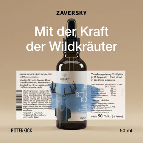 ZAVERSKY BITTER KICK CompleteZ - Für eine natürliche Verdauung bei Apotheke Zaversky