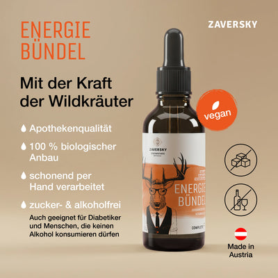 ZAVERSKY ENERGIEBÜNDEL CompleteZ – Power und Vitalität bei Apotheke Zaversky